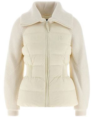 Mackage Logo Patch Balloon Sleeve Foxy Jacket - Natural
