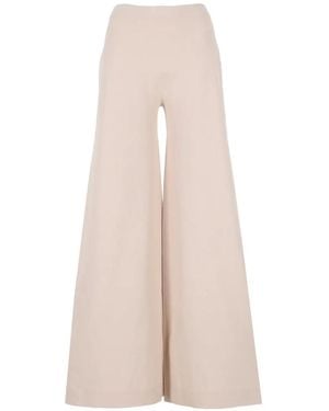 D.exterior Wide-Leg Palazzo Trousers - White