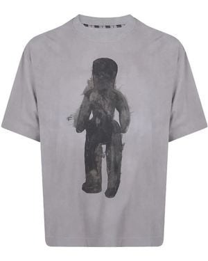 Ziggy Chen Graphic-Print T-Shirt - Grey