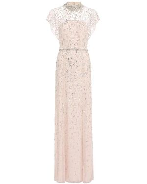 Jenny Packham Crystal Drop Gown - White
