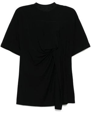 Toga High Twist Smooth Jersey T-Shirt - Black