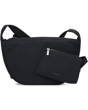 Adererror Logo-Print Shoulder Bag - Black
