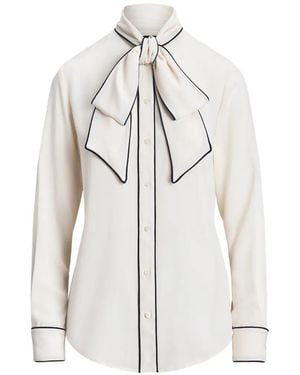 Ralph Lauren Blouse À Col Noué - White