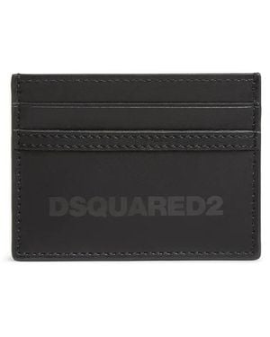 DSquared² Logo-Print Card Holder - Black