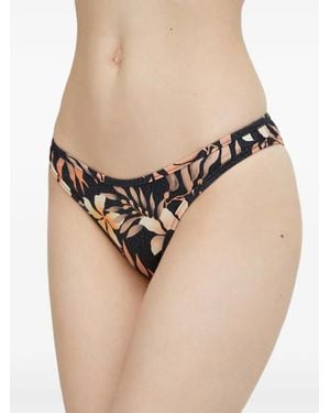 Billabong Bragas De Bikini Con Estampado Floral De X Coral Gardeners - Negro