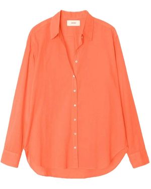Xirena Chemise Boutonnée À Manches Longues - Orange
