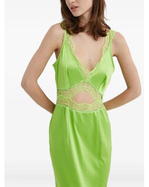 Never Fully Dressed Lime Mimi Maxi-Jurk - Groen