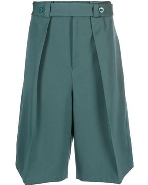 Jil Sander Knee-Length Belted Shorts - Green