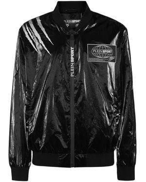 Philipp Plein Crease Bomber Jacket - Black