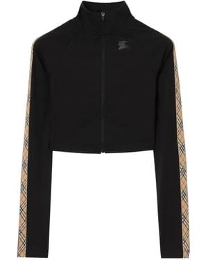 Burberry Giacca Sportiva Crop - Nero