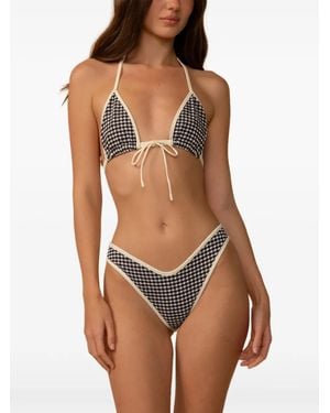 Montce Emma Gingham Bikinitop - Bruin