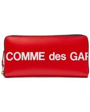 Comme des Garçons Logo Wallet - Red