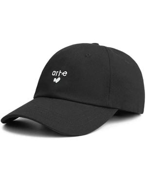 Arte' Logo-Embroidered Cap - Black