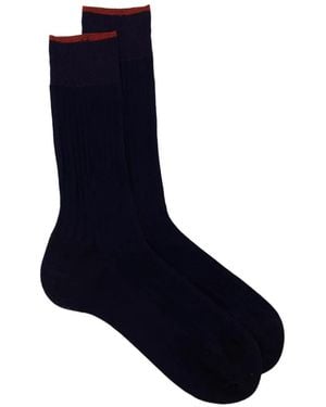 ZEGNA Mid-Calf Socks - Blue