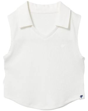 AAPE BY A BATHING AP Heart Logo Polo - White