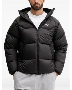 PUMA Hooded-Logo Jacket - Black