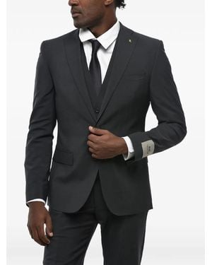 Corneliani Single-Breasted Suit - Black