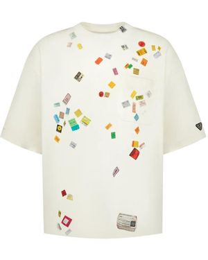 Maison Mihara Yasuhiro Price-Tag-Sticker-Printed T-Shirt - White
