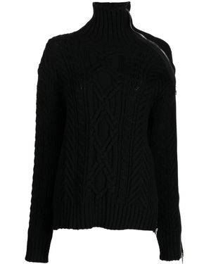 Monse Jersey con cremallera - Negro