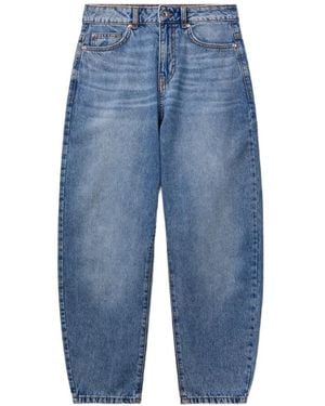 Benetton Jeans Con Effetto Schiarito - Blu