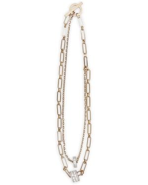Weekend by Maxmara Taranto Double-Chain Necklace - Metallic