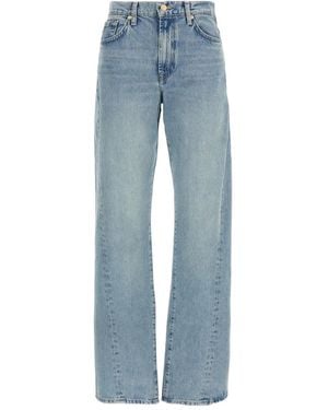 7 For All Mankind Twisted Tess Five-Pocket Jeans - Blue