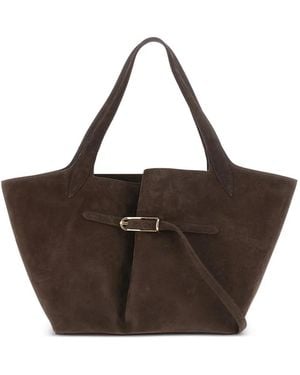 Liffner Borsa Tote Con Fibbia - Marrone
