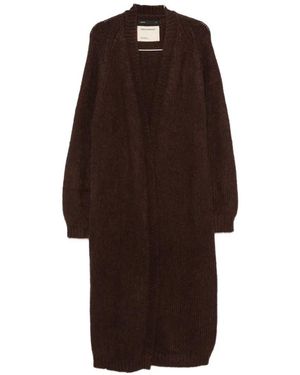 Frenckenberger Offener Cardigan - Braun