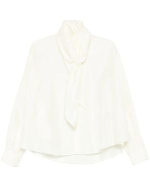 Carven Zijden Blouse - Wit
