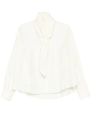 Carven Blusa de seda - Blanco