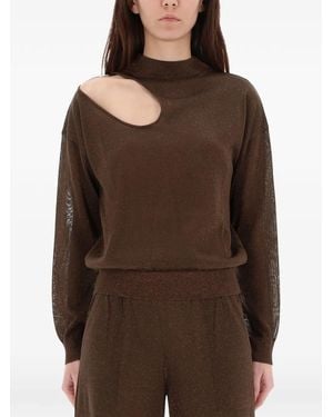 Circus Hotel Cut-Out Top - Brown