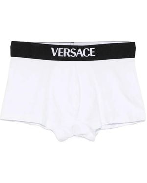 Versace Logo-Waistband Briefs (Set Of Two) - White