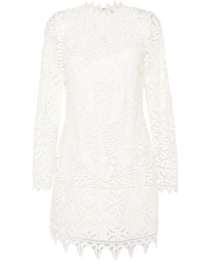 Ulla Johnson Jurk Met Hoge Hals - Wit