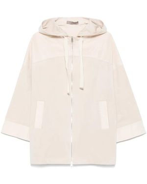 D.exterior Zip-Up Oversized Jacket - White