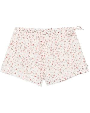 Posse Pantalones Cortos Charlotte Con Estampado Floral - Neutro