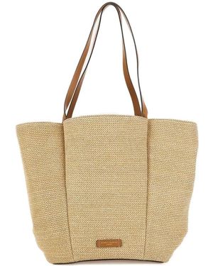 Gianni Chiarini Lily Logo-Patch Shoulder Bag - Natural