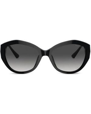 Jimmy Choo Geometric-Frame Sunglasses - Black