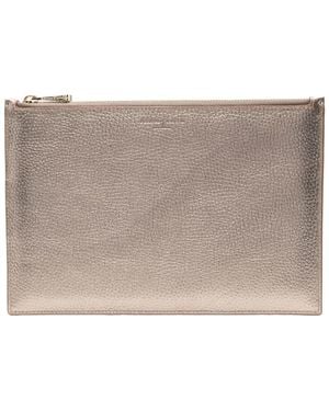 Aspinal of London Cartera Essential Plana - Gris