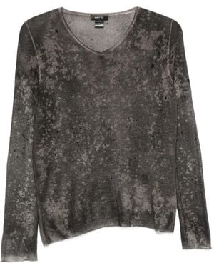 Avant Toi V-Neck Jumper - Grey