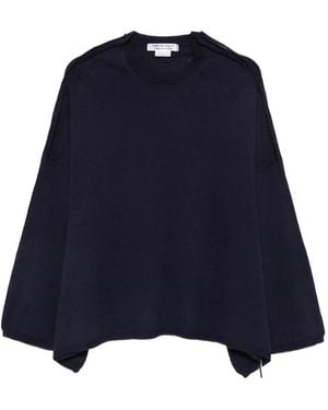 Comme des Garçons Ruffled-Detail Sweater - Blue