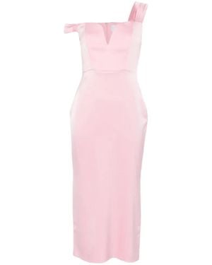 Alex Perry Zip-Fastening Midi Dress - Pink