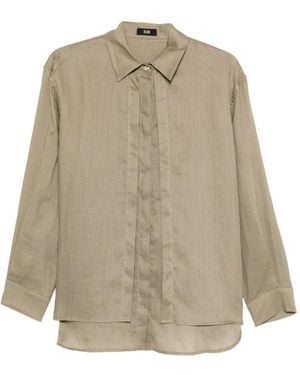 ELEH Pleated Layer Shirt - Natural