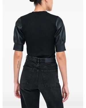 MARCELLA Trove Puff-Sleeve Top - Black