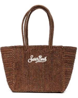 MC2 Saint Barth Medium Raffia Shoulder Bag - Brown