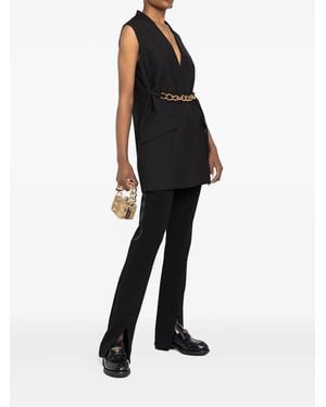 Givenchy Chain-link Belt Vest Jacket - Black