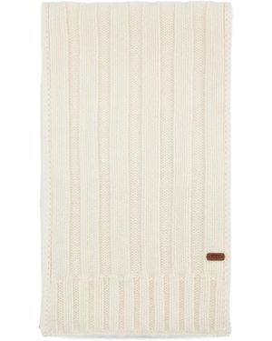 Tod's Ribbed-Knit Scarf - Natural
