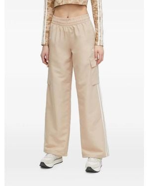 adidas Adicolor 3-Stripes Cargo Track Trousers - Natural