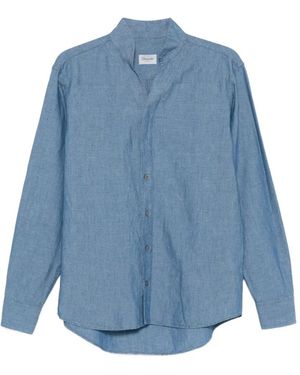 Drumohr Long-Sleeved Shirt - Blue