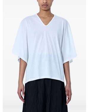 Limi Feu Camiseta Con Cuello En V - Blanco