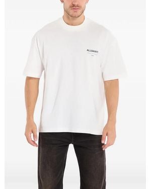 AllSaints Camiseta Con Logo Estampado - Blanco